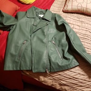Large leather jacket